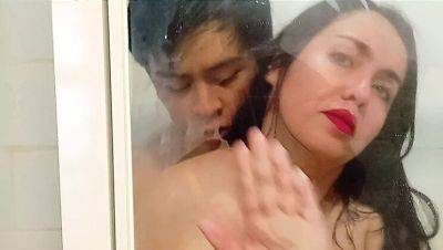 BBW Stepmom Kelly Shocked by Step Son in Shower - Hot Taboo Fuck - xxxfiles.com - Usa