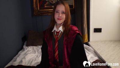 Sweet Witch Blows Teacher And Takes His Cock Up Her Ass - hotmovs.com