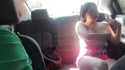 Natural Latina Gets Horny In The Uber And Touches Her Pretty Tits And Fingers Her Pussy - hclips.com