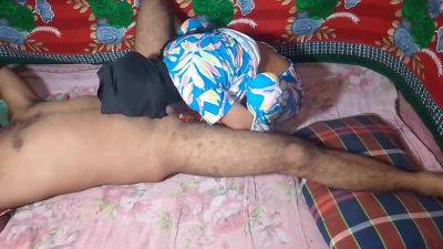 My Girlfriend Gives Long Tongue Blowjob. With Licking Dick. And Balls - desi-porntube.com - India