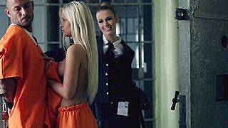 Alexis Crystal - New Hot Babe Alexis Crystal! Hard Trio In A Prison - ah-me.com