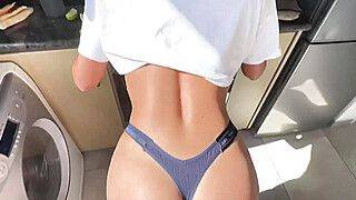 The Power of a Thong-Clad Ass: That Big Dick Cums Without Penetration - ah-me.com