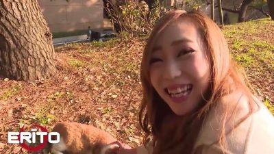 Erito - skinny babe displays off her figure in the bathroom before getting creampied in missionary - sexu.com - Japan