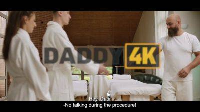 Nicole Sweet gets her tight ass massaged by her daddy in HD - sexu.com - Czech Republic