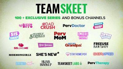 Meaty big black cock vs. slender teenie - teamskeet trailer - sexu.com - Russia