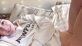 Convincing your Girlfriend to Fuck but she makes you watch instead GFE Loud Orgasm... - ah-me.com