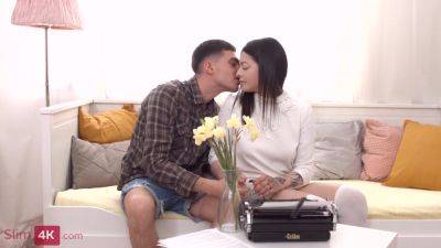 Dark Haired Gf Gets Her Ass With Alice Moon - hotmovs.com