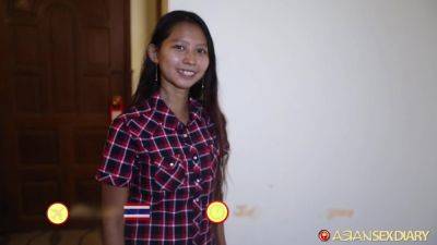 Almost Naturally Hairless Pussy Creampied On Asian Sex Diary - hotmovs.com