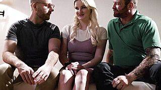 Eliza Eves - Teen gets uncomfortable by her neighbors - ah-me.com