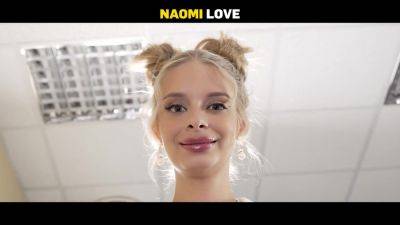 DADDY4K. Cute Naomi Love decided to get the job and showed her big natural tits and pussy to the future Boss - hotmovs.com - Czech Republic