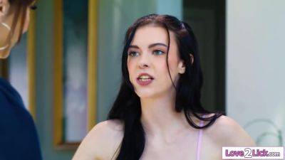 Stepdaughter covers busty stepmoms strapon by sitting on it - hotmovs.com