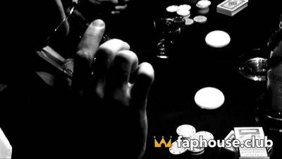 Naughty Mega-Slut Gets Hardcore Fucked on Poker Table by Wild Trio - hotmovs.com