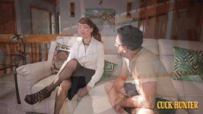 Wife's First Time with a Well-Endowed Lover – Her Husband Watches It All Unfold - hotmovs.com