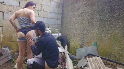 Stepsister Said Just Look... But Look What Happened! In A Vacant Lot - hclips.com - Brazil