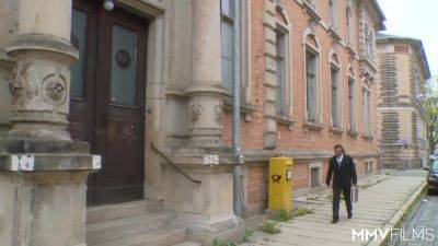 Perky blonde fucks during workhours - MMVfilms - hotmovs.com - Germany