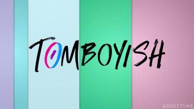 Tomboyish - Sporty Tomboy Strap-Fucks Gf In All Three Holes - hotmovs.com - Usa