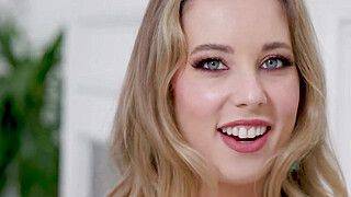 Blonde having messy face giving blowjob - ah-me.com