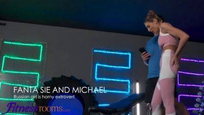 Michael Fly - Fanta Sie's deepthroat skills are put to the test in a hardcore gym fuckfest with Michael Fly - sexu.com