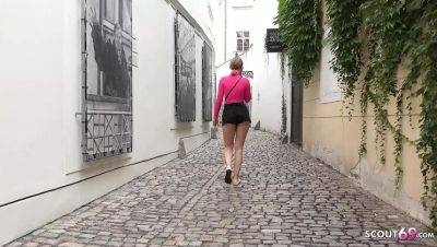 German Scout Picks Up Tiny PAWG Teen Sandra Zee for Hot Street Fuck - veryfreeporn.com - Germany