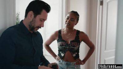 You shouldnt have spied on me stepdad now I make you lick me - hotmovs.com