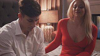 His Stepsister Surprises Him With A Birthday Present On His Bed - ah-me.com