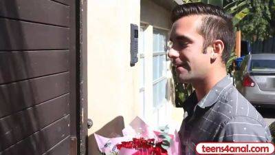 Nickey Huntsman - Virgin teen girlfriend gives up her ass to her boyfriend - sexu.com