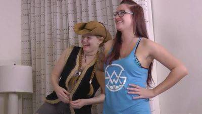 Amber Chase - Hot Lesbian Strip Game: Julie & Sassy Get Tied Up & Wild - porntry.com