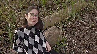 Petite Horny Teen Fucked in Public Park - almost Caught! - Outdoor Amateur Sex - ah-me.com