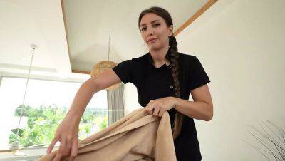 First Time at Jerk Off Parlor - Oil Massage & Huge Cock Fuck with KrissKissXH - veryfreeporn.com