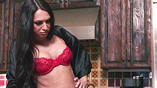 Dana Vespoli - Busty trans checking out female plumber - ah-me.com