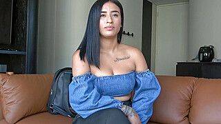 Steven Hard - Latina MILF goes all out on fake casting - ah-me.com