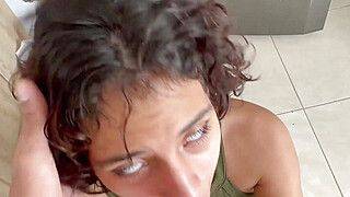 My shy stepsister wakes me up with a nice blowjob. - ah-me.com