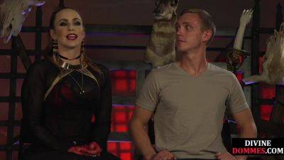 Hardtied incel get straponed by domina - hotmovs.com