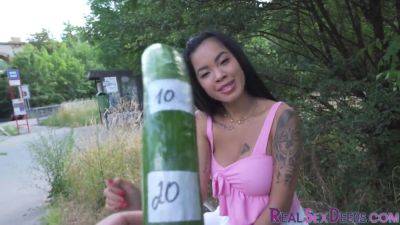 Pulled busty bitch doggyfucked outdoor - hotmovs.com