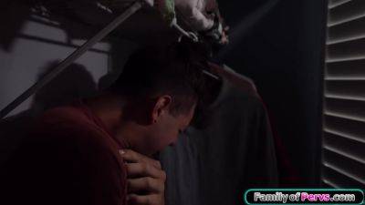 Stick your cock through the door and let your stepmommy help - hotmovs.com