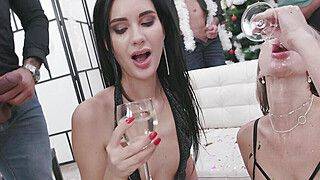 Elen Million - New Year's PeEve Party with Pee Drink, Balls Deep Anal - ah-me.com