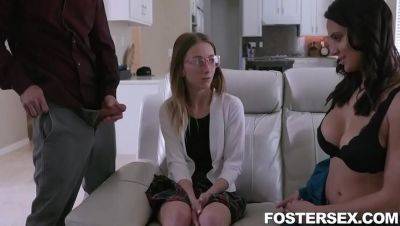 Macy Meadows - Busty Foster Daughter Macy Meadows Fucks Hard - Big Tits, Big Ass & Cumshot - veryfreeporn.com