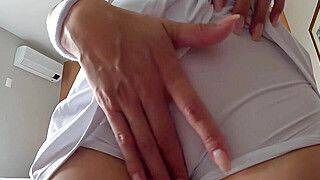 Busty Tennis Babe Loves Taking Deep Strokes Off the Court (Cum on Tits) - ah-me.com