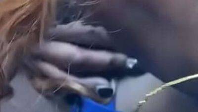 Ebony babe works hard for that nut - intense blowjob action - porntry.com