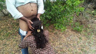 Hot Indian Wife Cheats Outdoor - Inba & Laxi Ammu Sucking & Fucking in 4K - porntry.com - India