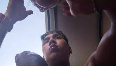 Hot Latina Wife Teases Cuckold Hubby While Sucking His Friend's Big Cock - Rough Standing Fuck & Worship - porntry.com - India - Colombia - Usa