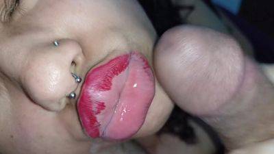 Creampie Face, Creampie In The Mouth Of The Naughty, Who Sucked Hard Until Her Lipstick Came Out - desi-porntube.com - India
