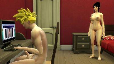 Stepmom Milk Catches Stepson Gohan Jerking Off - Big Tits Wife Fucks in Front of Hubby - xxxfiles.com - Japan