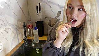 Visited a neighbor and heard a declaration of love, ASMR blowjob, super boinking molten gonzo porn! - ah-me.com