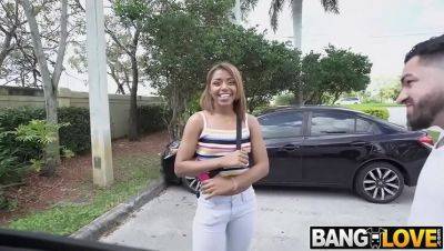 Milu Blaze Gets a Rough Drive By Fuck - Blonde Amateur Takes Hardcore Doggystyle & Cumshot - xxxfiles.com