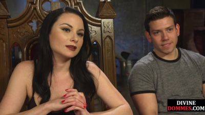 Dominant babe whipping a pathetic loser - hotmovs.com