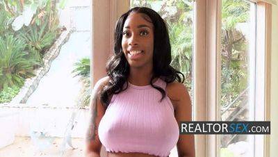 Busty Ebony StepSis Shakes Her Big Tits & Gets Creampied - Jaymee Green, Cupids Eden - veryfreeporn.com