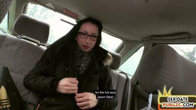 Horny glasses MILF pussyfucked outdoor - hotmovs.com