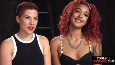 Hardited sub babes get hard dildofucked - hotmovs.com