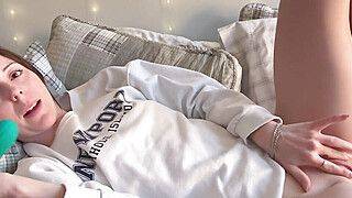 Convincing your Girlfriend to Fuck but she makes you watch instead GFE Loud Orgasm - ah-me.com